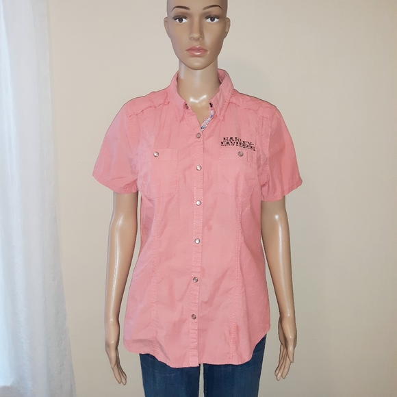 Harley Davidson Performance Embriodered S/S Shirt - Picture 1 of 8